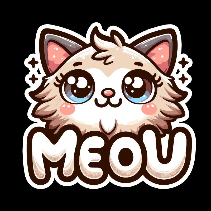 Meow - Cat Illustration