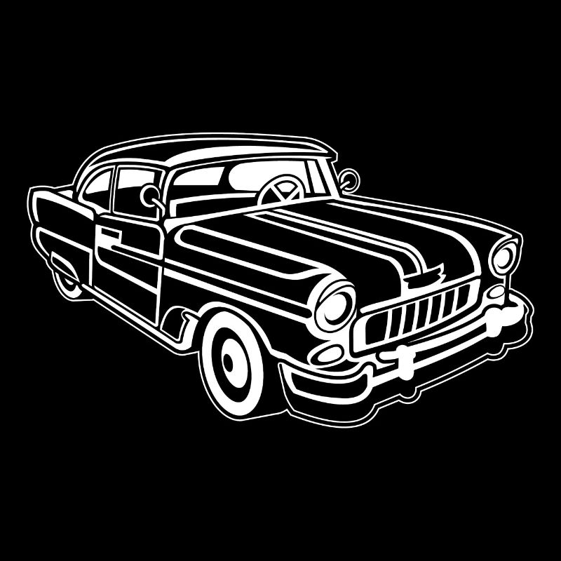 Chevy Cadilac / Muscle Car 02_schwarz blanc