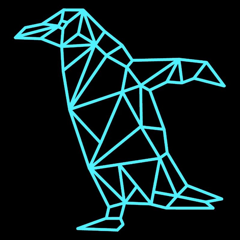 Pinguin Geometrisch Linie