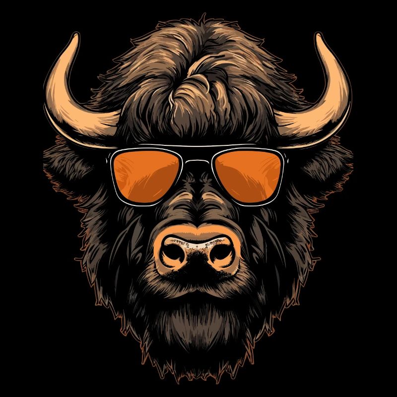 Lunettes de soleil cool à bison