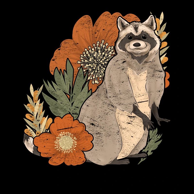 Trash Panda Fleurs Forest Animal Gift Raccoon