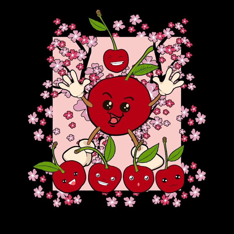 Sakura Summer Fruit Funny Cadeau Cerise