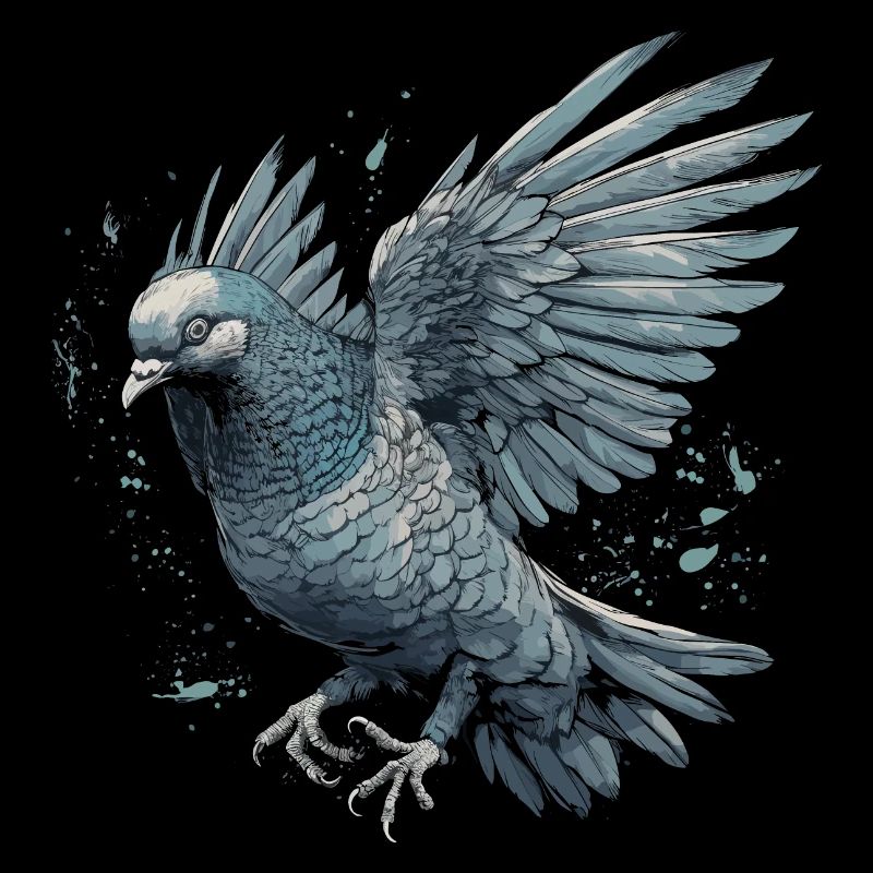 Taube Aquarell Täubchen Vogel Taubenzüchter