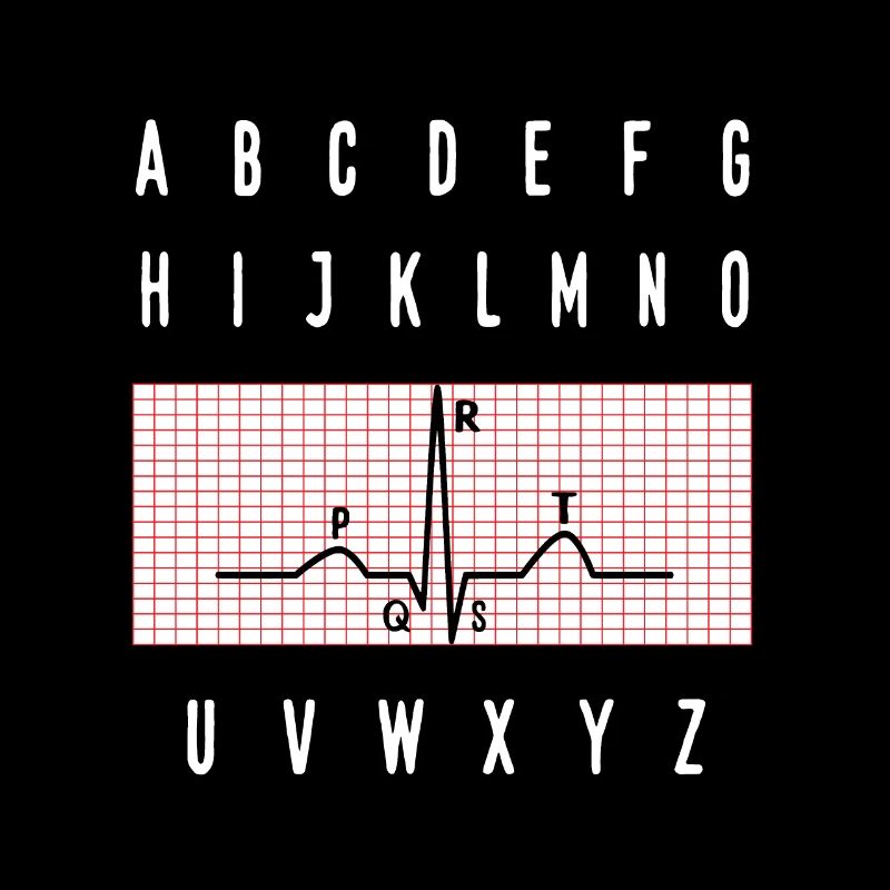 PQRST EKG Wave Elektrokardiogramm Stillgeschenk