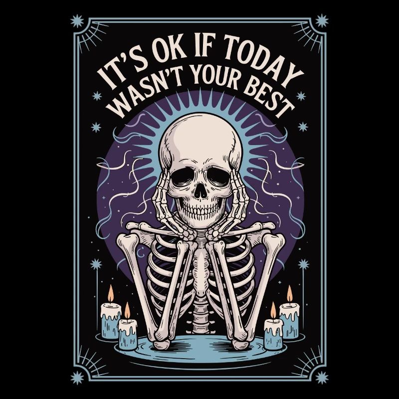 Chemise de tarot squelette – C’est bon