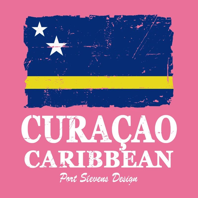 Curaçao - Drapeau de Curaçao - Drapeau de Curaçao