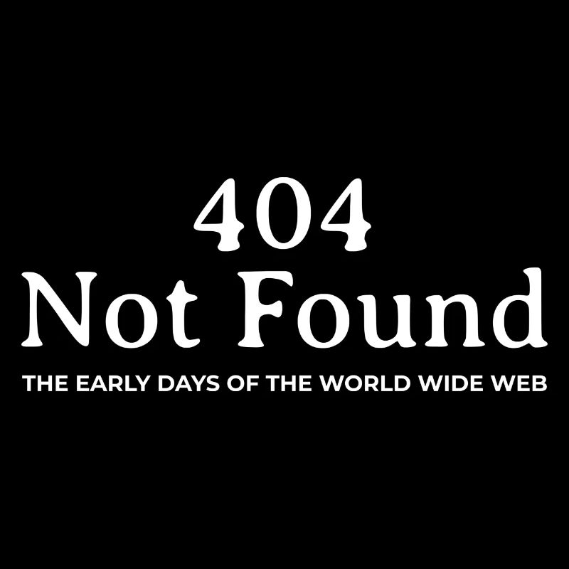 "404 Not Found" - Nostalgisches Design