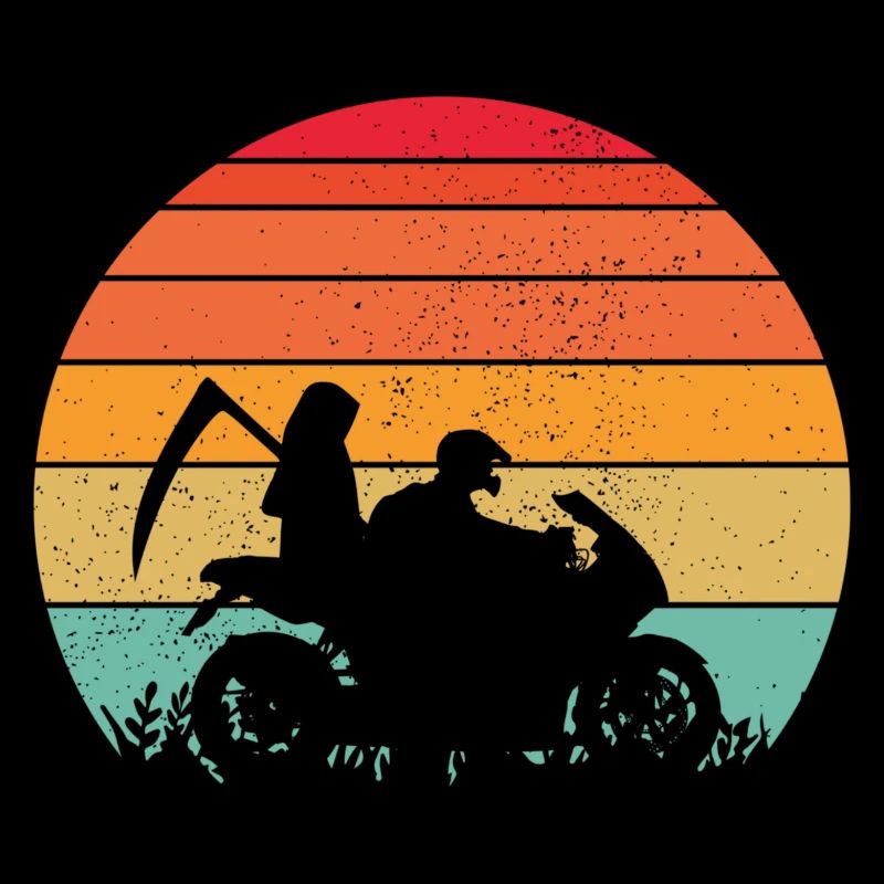 BIKER PASSION GIFT GRIM REAPER DEATH