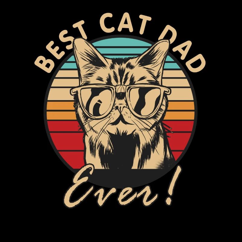 Best Cat Dad Ever Vatertag Geschenk