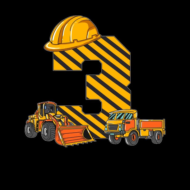 kiBuilding Construction Crew Construction Helmet Truck Wheel Loader 3 Year Old