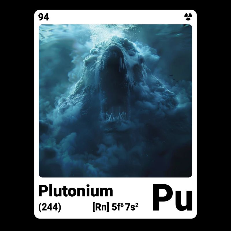 AI am Plutonium (wt) périodique de mode nerd
