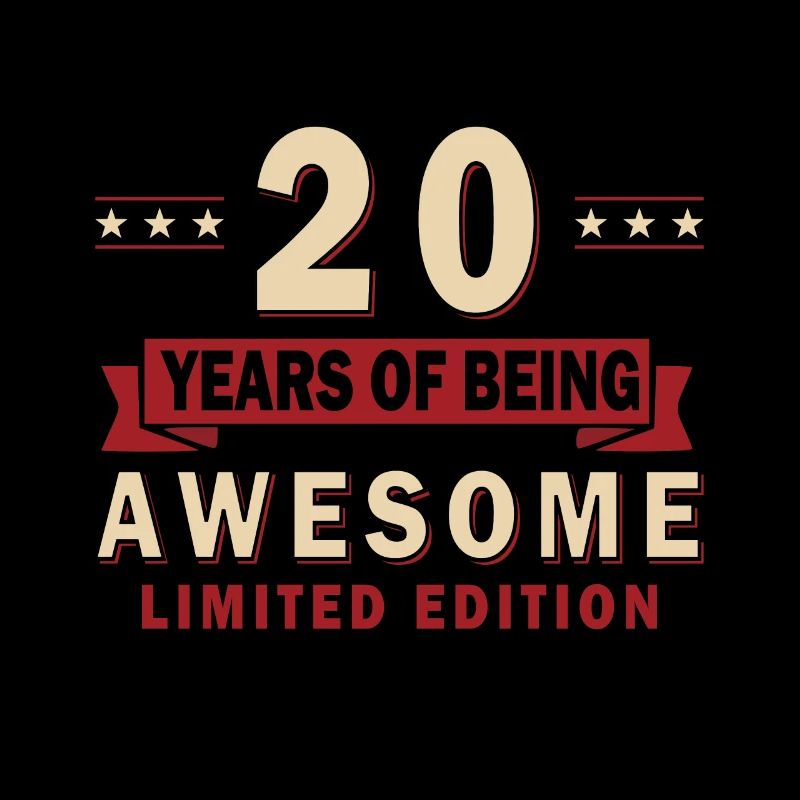 20. Geburtstag Geschenk - 20 Jahre alt