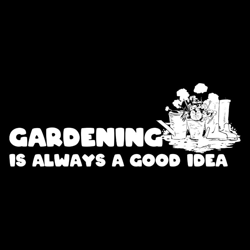 Lustige Gartenblumen Gärtner