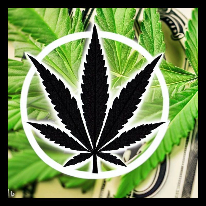 Cannabis mit Geldschein