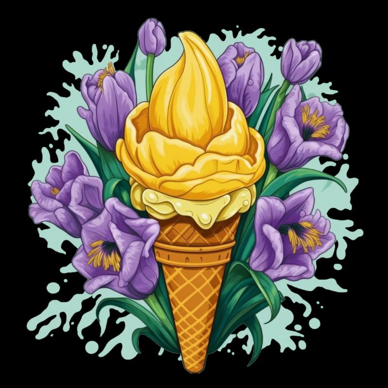 Verrücktes Krokuss Eis