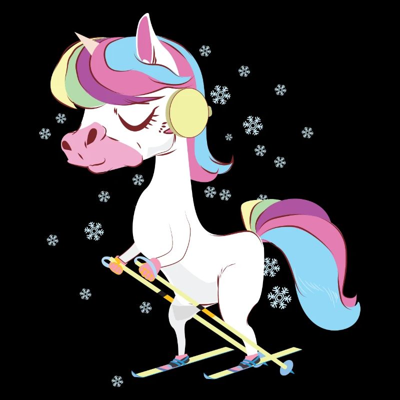 Ski Einhorn Skifahren