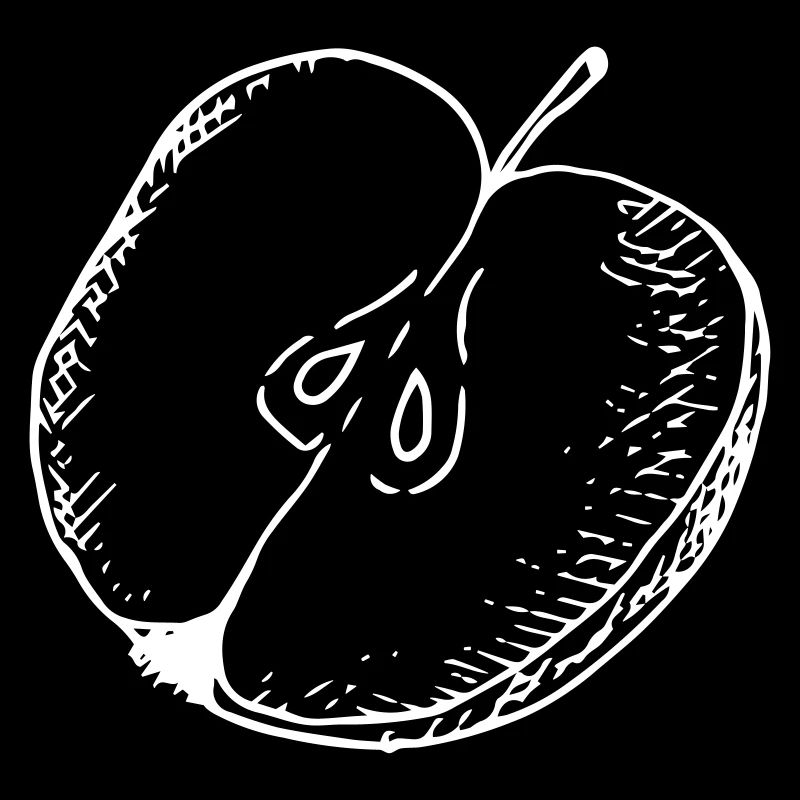 Gezeichneter Apfel