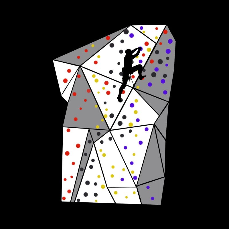 Climbing bouldering mountains gift climbing wall