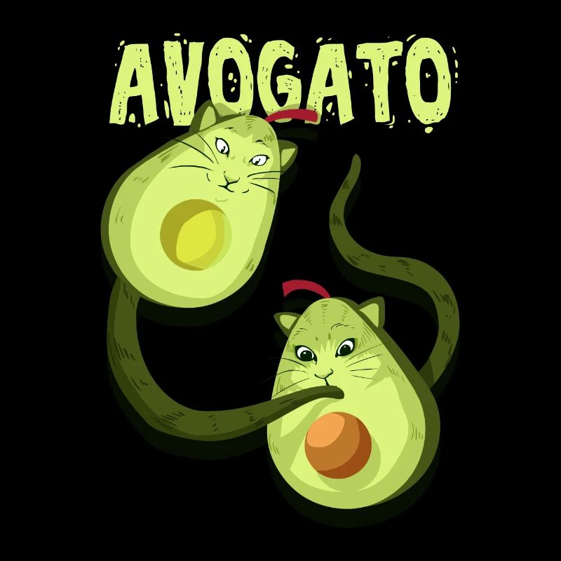 Cadeau végétalien végétalien végétalien avec avocat