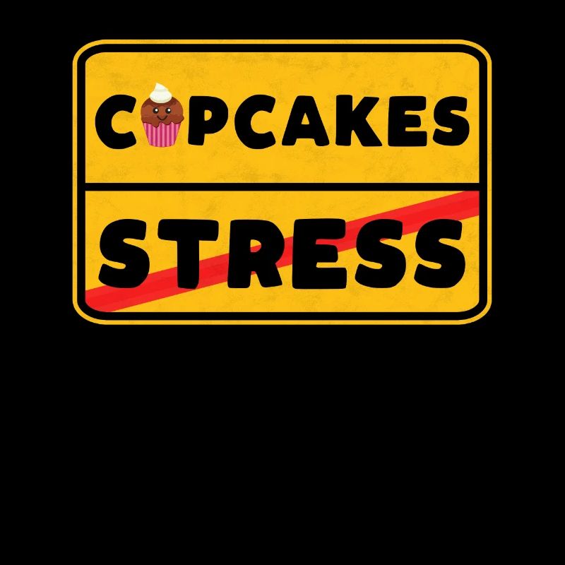 Cupcake Straßenschild Kuchen Cake Essen Geschenk