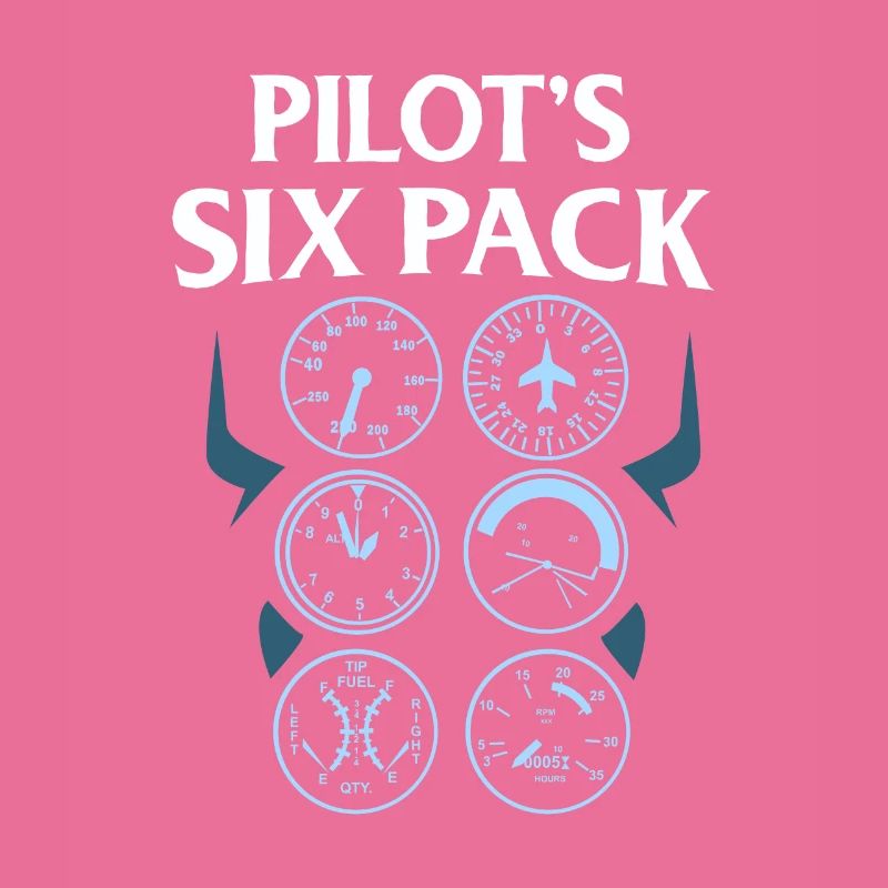 Sixpack Linienpilot Pilot Flugführer Geschenk
