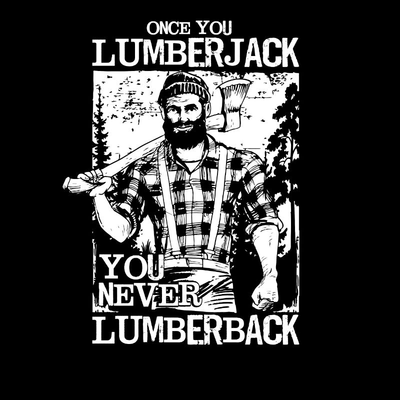 lumberjack holzfäller lustiges geschenk