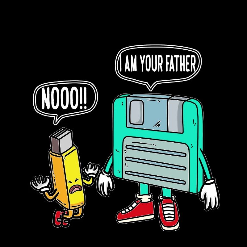 Retro It Nerd I am YOur Father Shirt Storage