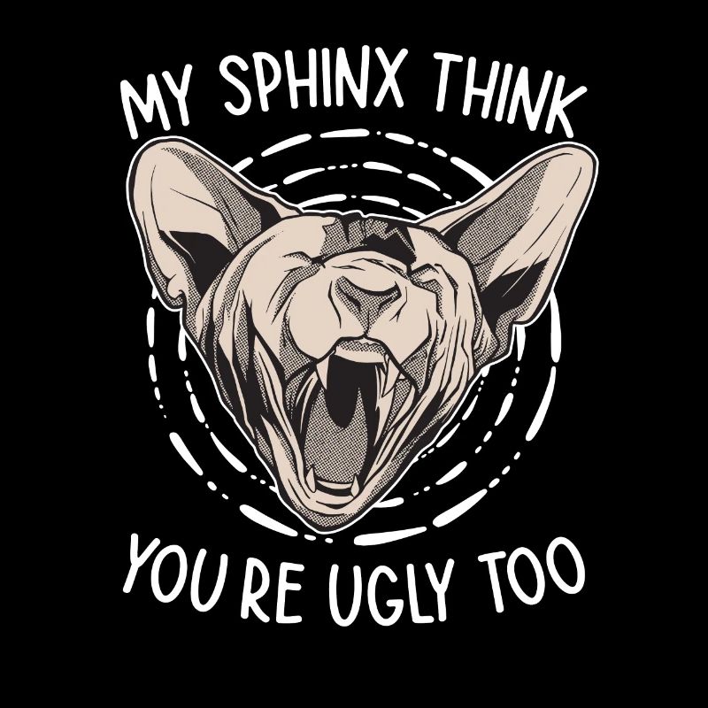 Mon Sphinx pense que toi aussi tu es moche Sphynx