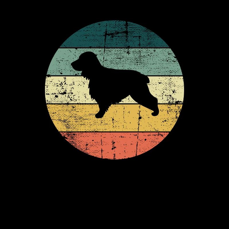 Cocker Spaniel Hund Hundeliebhaber Retro Geschenk