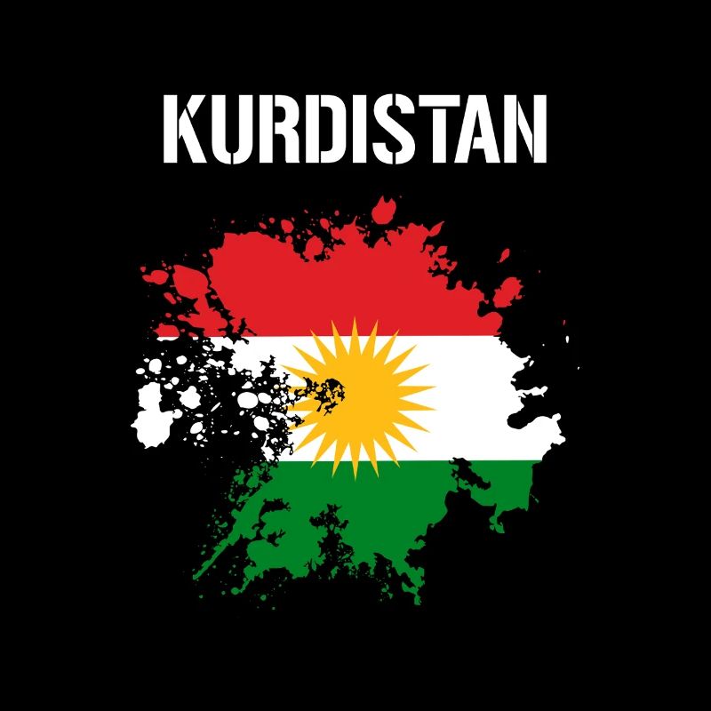 Drapeau du Kurdistan,Kurdistan,Syrie,Irak,Iran,Drapeau