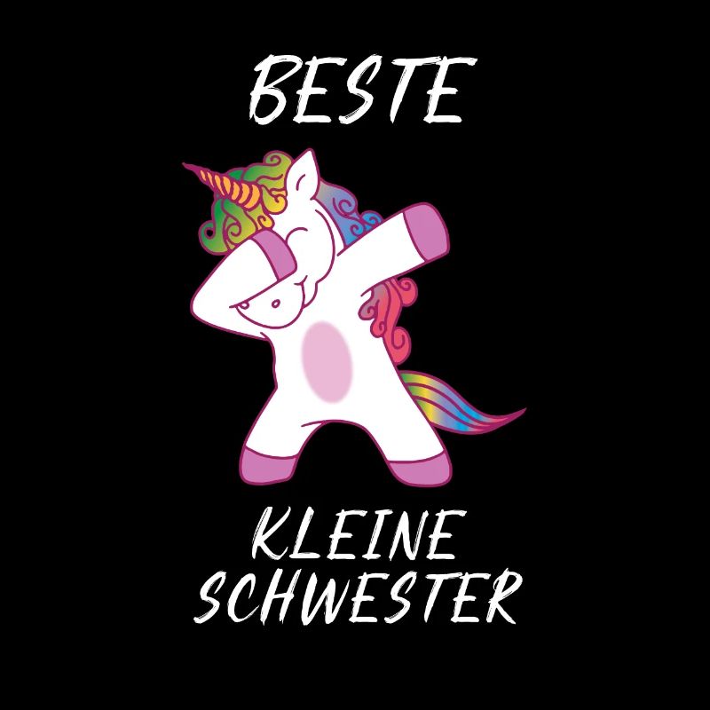 Beste kleine Schwester Einhorn dab
