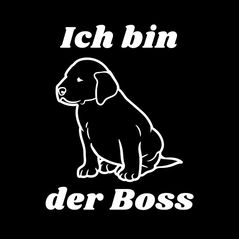 Labrador - Ich bin der Boss (weiss)