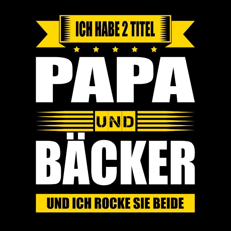 Zwei Titel Papa Und Bäcker Konditor Zuckerbäcker