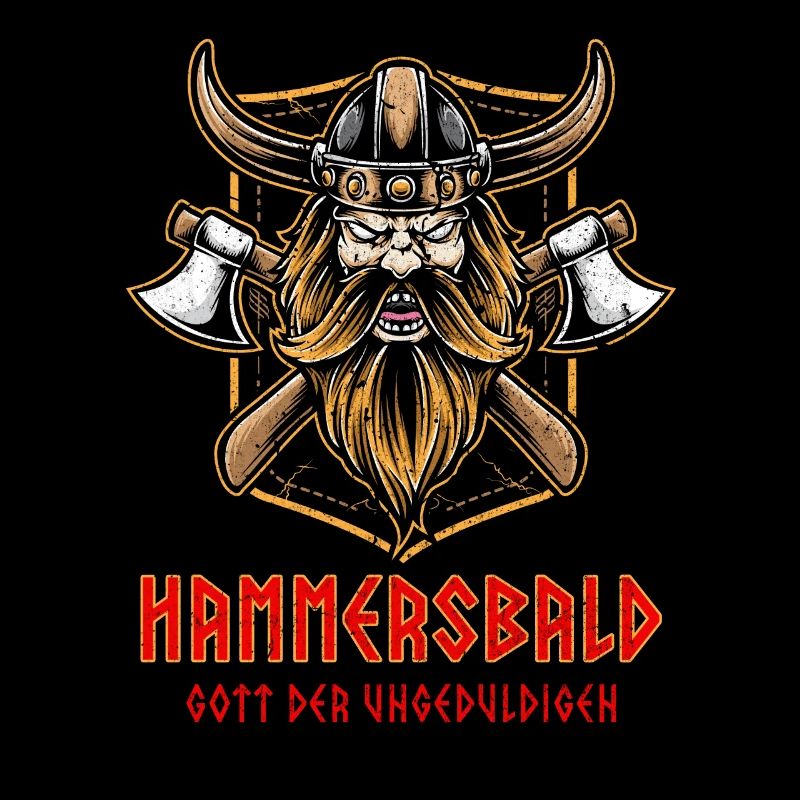 Witziger Wikinger Krieger Hammersbald