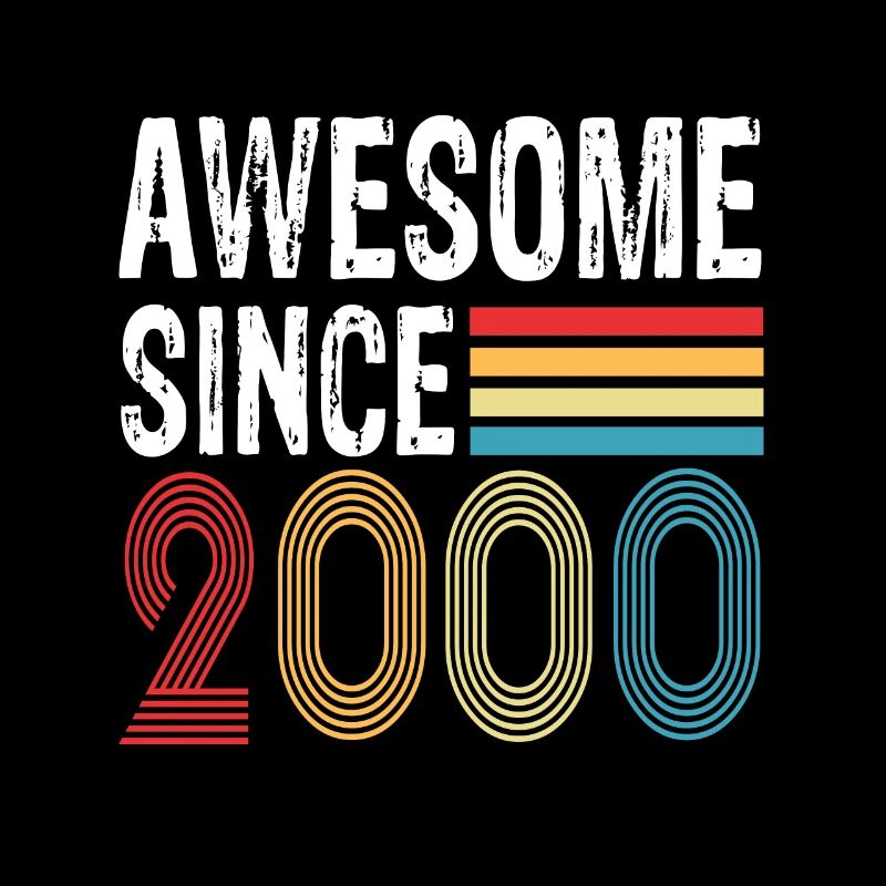 Awesome Since 2000 Birthday 2000 Vintage 2000