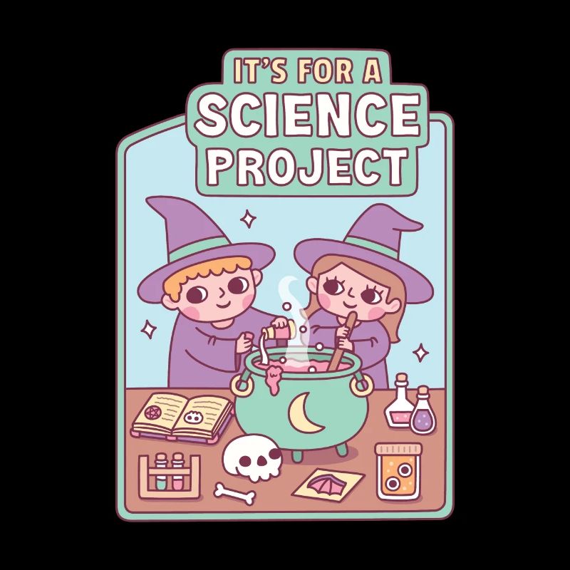 Cute Witch Kids Its For A Science Project