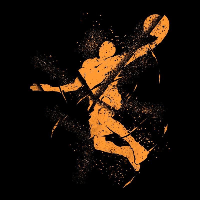 Basketteur Basketteur Dunking Grunge Splash