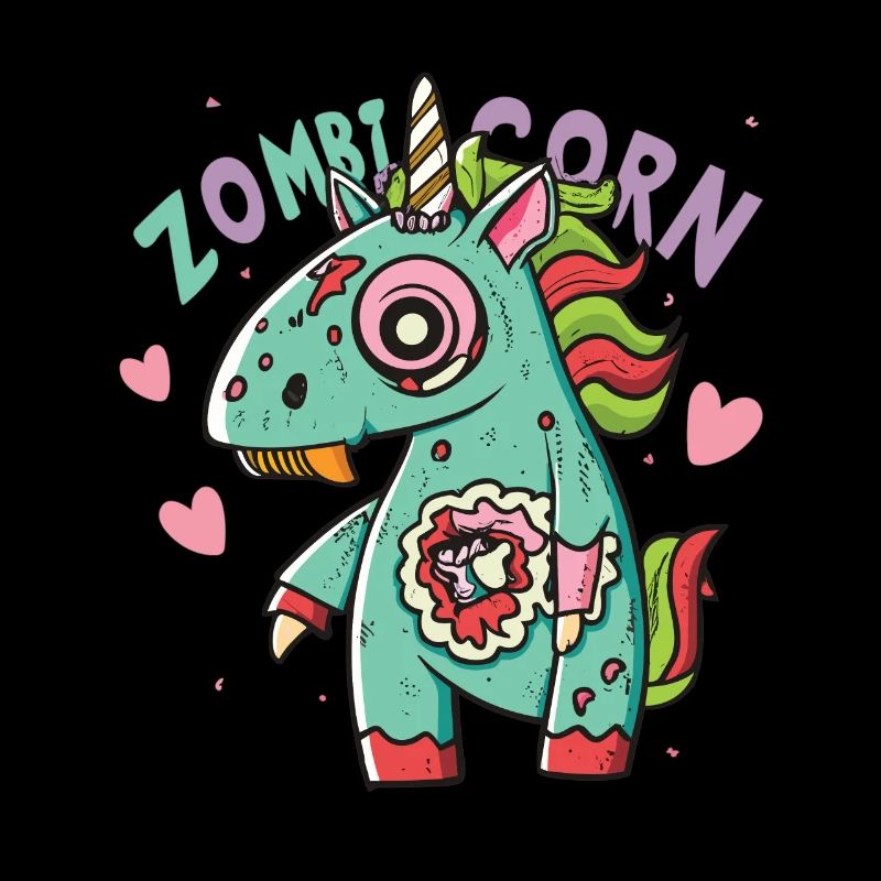 Zombiecorn Zombie Einhorn Einhorn Halloween