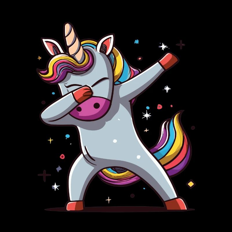 Dab Dabbing Unicorn Dabbendes Einhorn Tanz