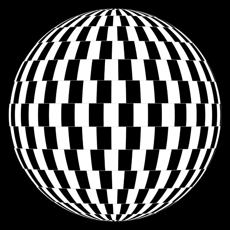 Boule formes abstraites idée cadeau