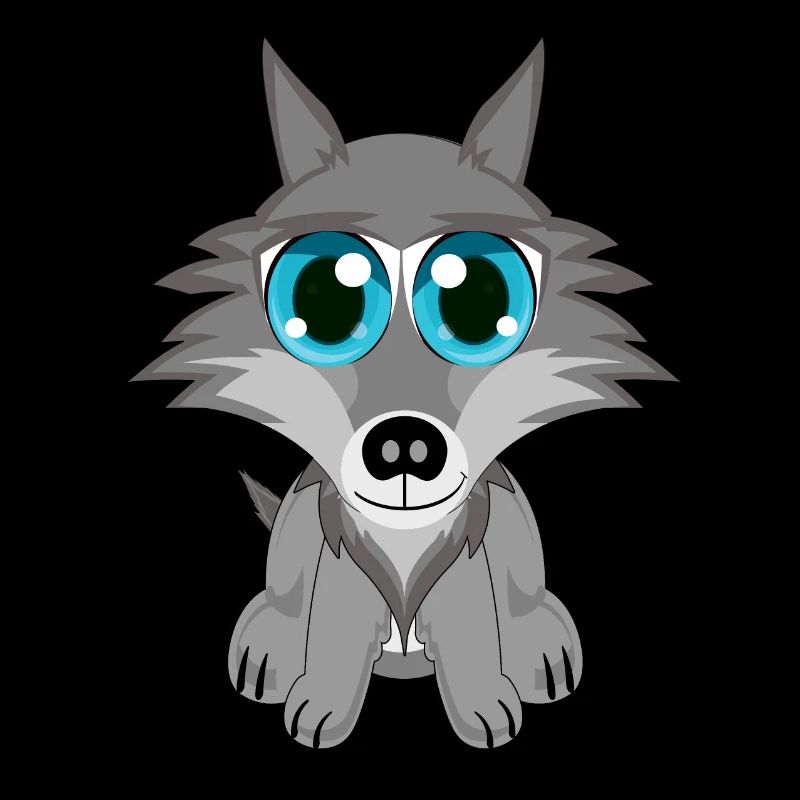 Mignon bébé loup