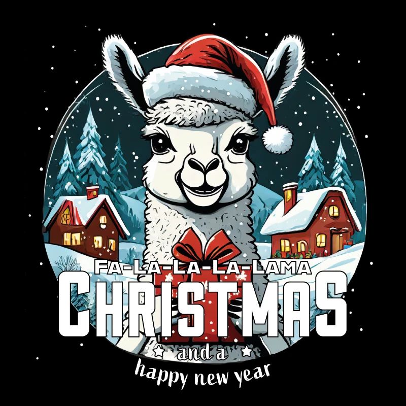 Lama de Noël Fa La La La Lama Noël