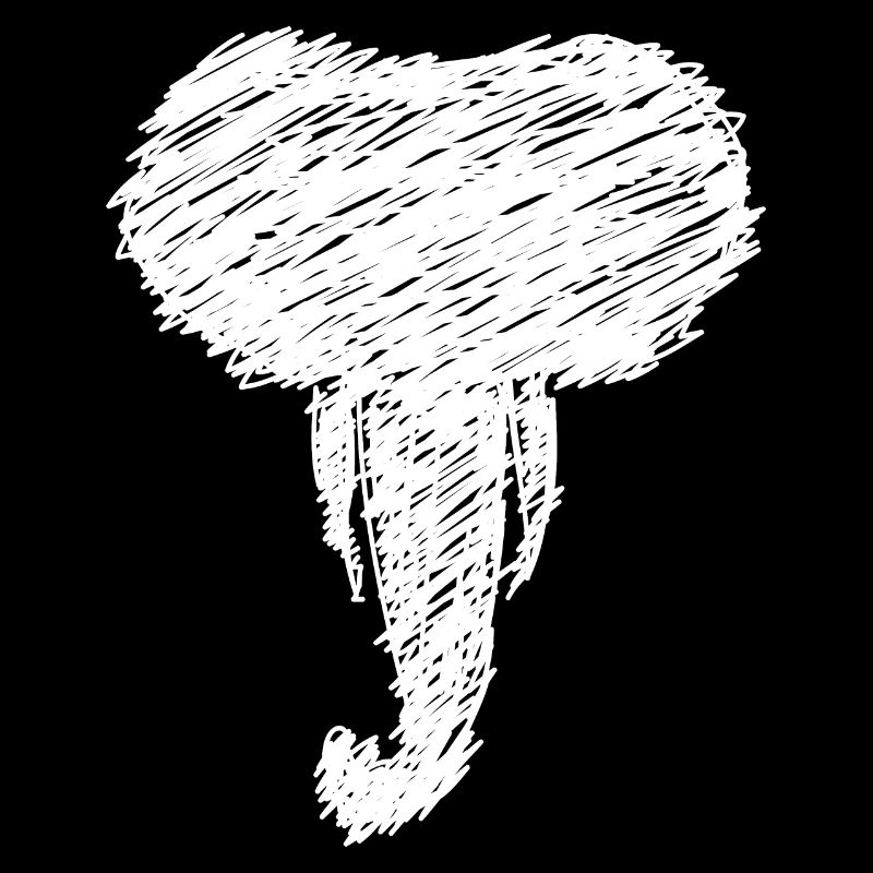 Elephant Drawing Art Gift