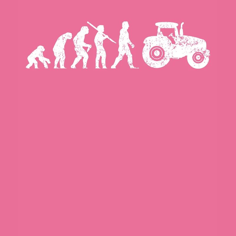 Traktor Evolution vom Affen zum Traktorfahrer