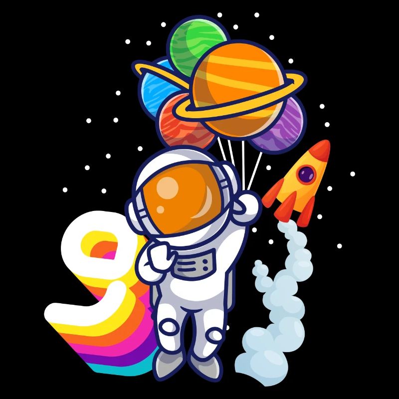 Astronaut 9th Birthday Space Boy Gift