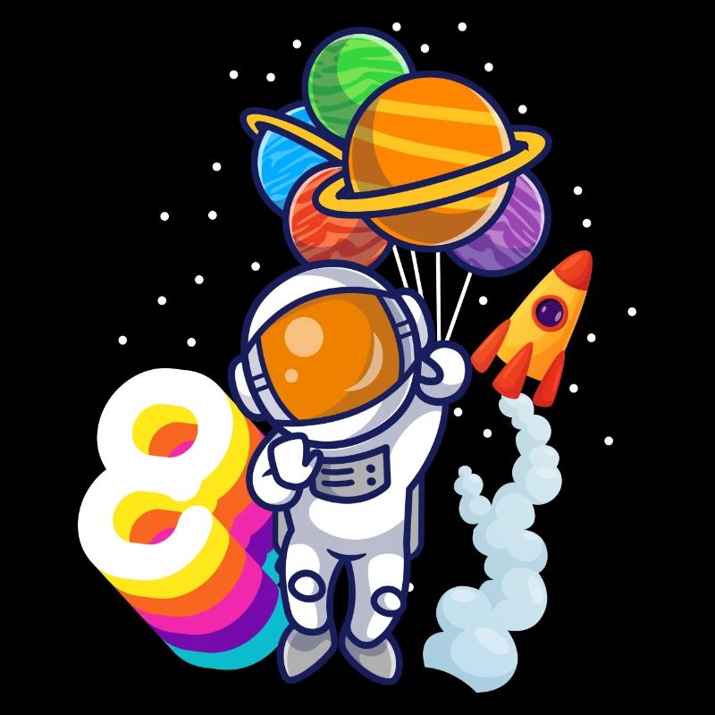 Astronaut 8th Birthday Space Boy Gift