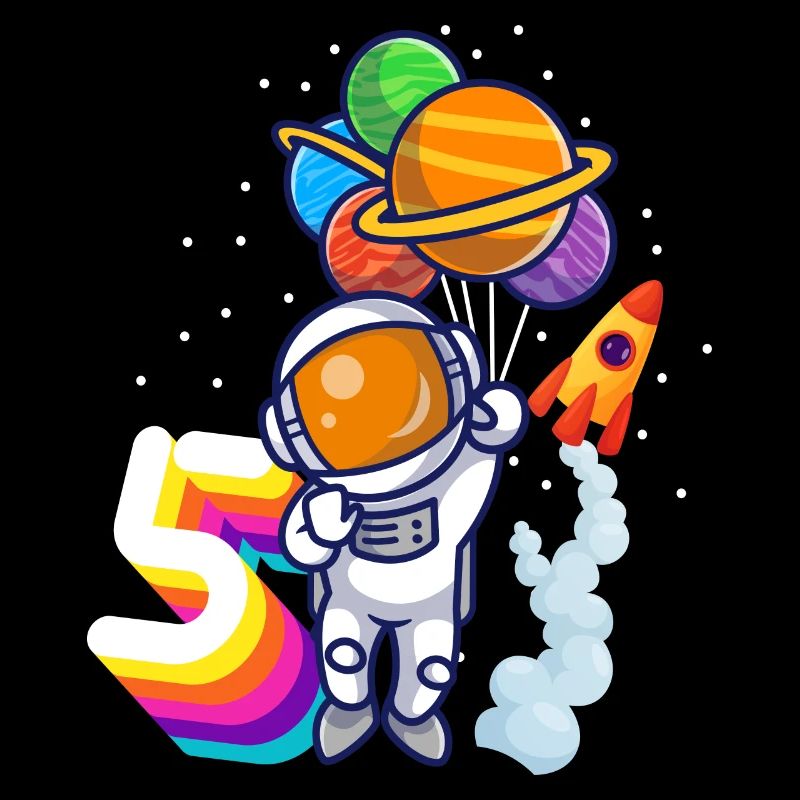 Astronaut 5th Birthday Space Boy Gift