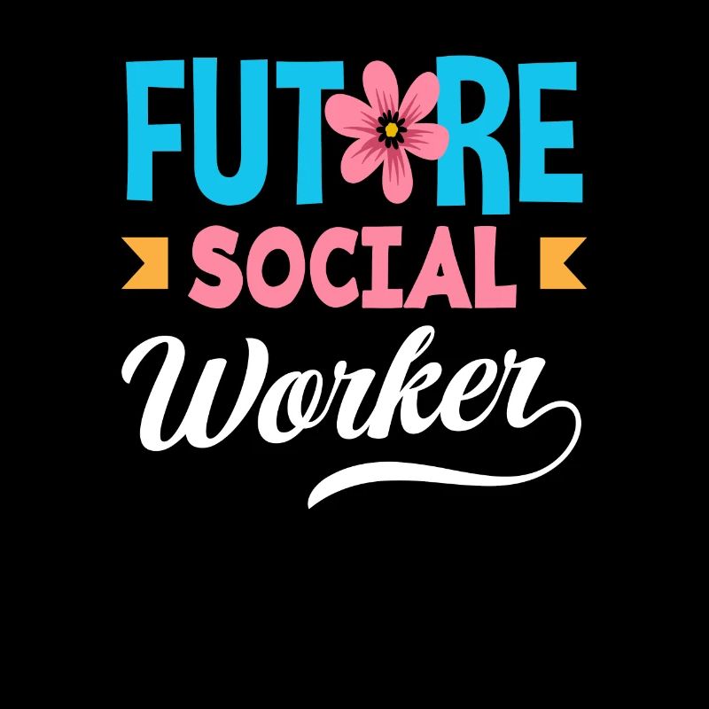 Futur travailleur social avec fleur