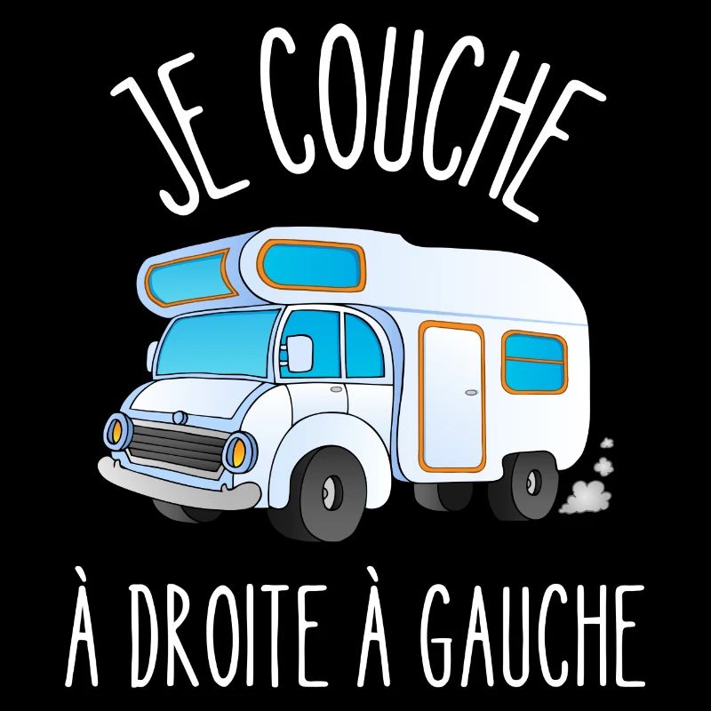 je couche à droite à gauche