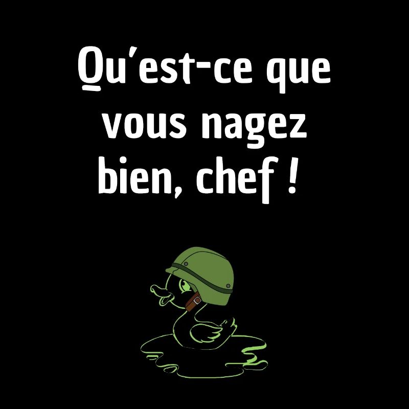 Qu'est-ce que vous nagez bien, chef!